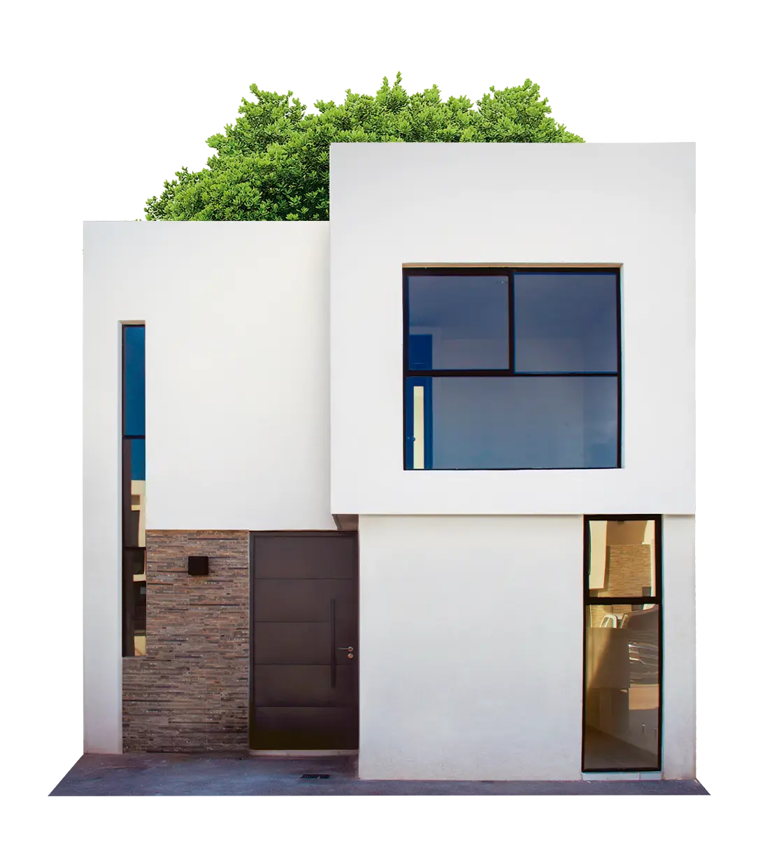 Fachada de casa Modelo Málaga en Privada Turquesa desde $1,345,000 en San Luis Potosí, Los Lagos Residencial