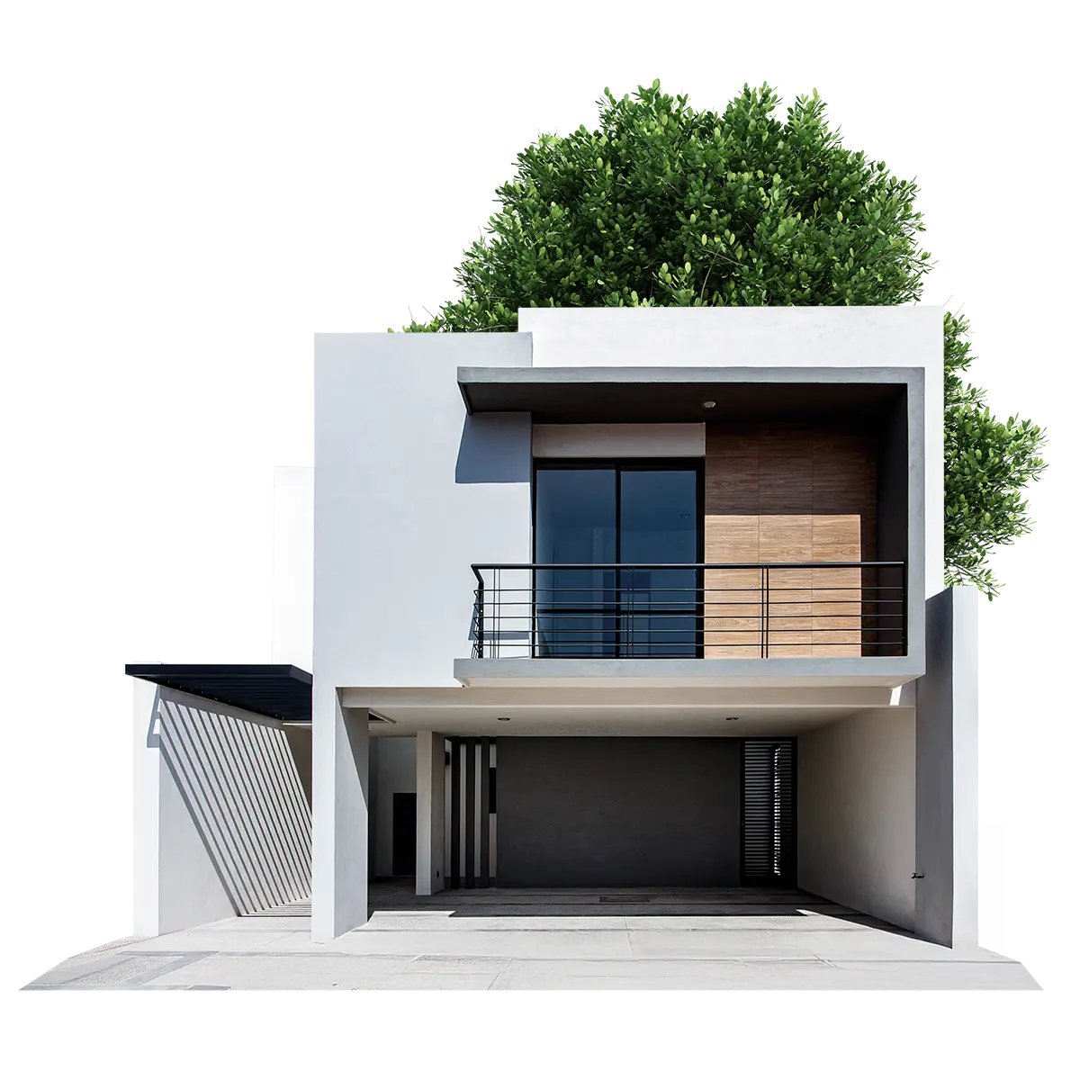 Fachada de casa Modelo Verona en Privada Azul, residencial exclusivo frente a Zona Industrial San Luis Potosí